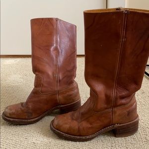 authentic FRYE Campus Boot in Cognac